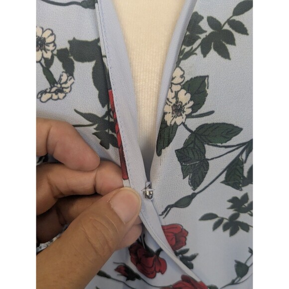 YUMI KIM Blue Juliette Fortune Teller Lined Maxi Wrap Dress Size Medium - Picture 8 of 9